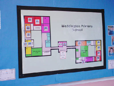 A map of the school site