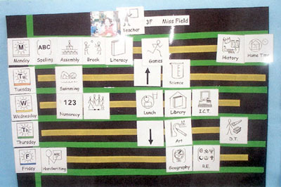 communication in print visual timetable