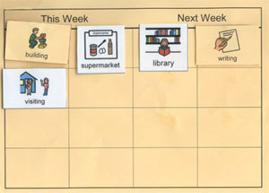 individuals visual timetable