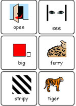 Vocab cards with symbols
